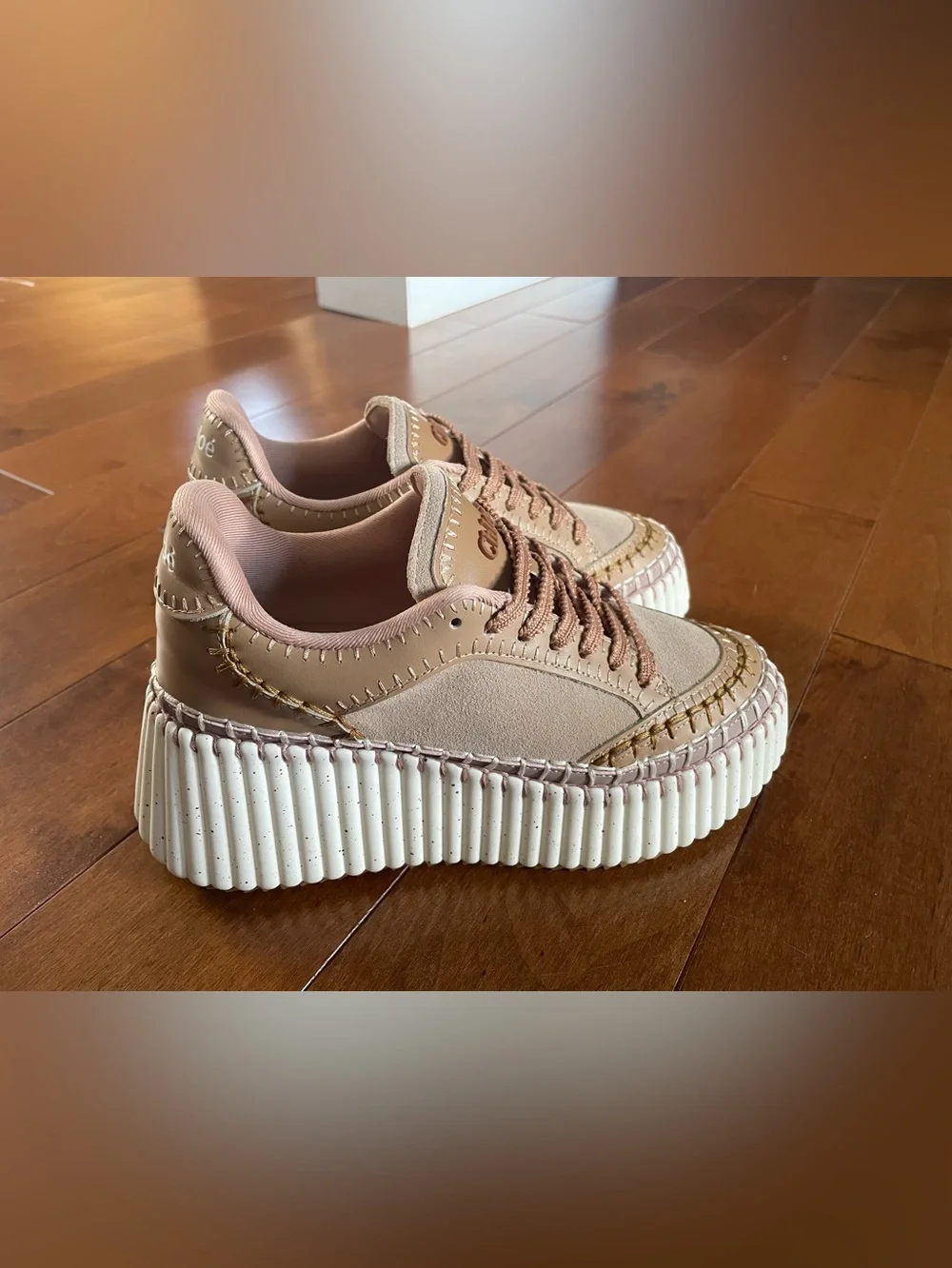 Suede Platform Sneakers size 36